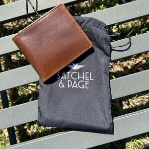 Satchel & Page Brown Leather Bifold Wallet